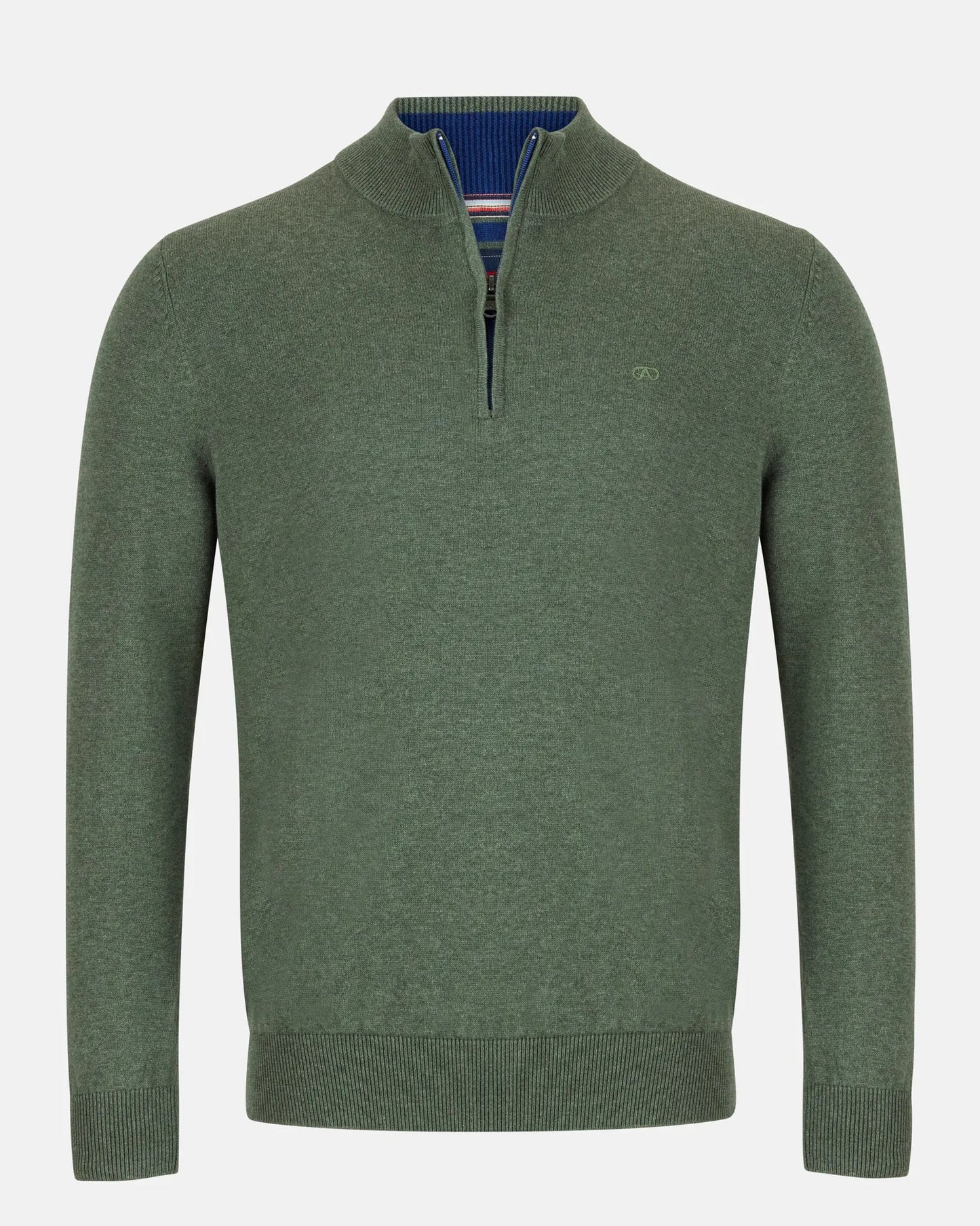 Andre Tory Half Zip Sweater - Olive