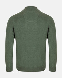 Andre Tory Half Zip Sweater - Olive