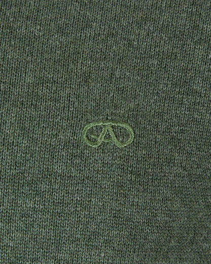Andre Tory Half Zip Sweater - Olive
