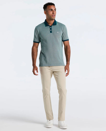 Original Penguin Tricolour Pique Polo Shirt - Reflecting Pond