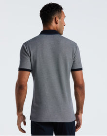 Original Penguin Tricolour Pique Polo Shirt - Dark Sapphire
