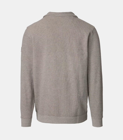 Casa Moda Half Zip Troyer Sweatshirt 668 - Beige