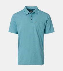 Casa Moda Short Sleeve Polo Shirt 397 - Turquoise