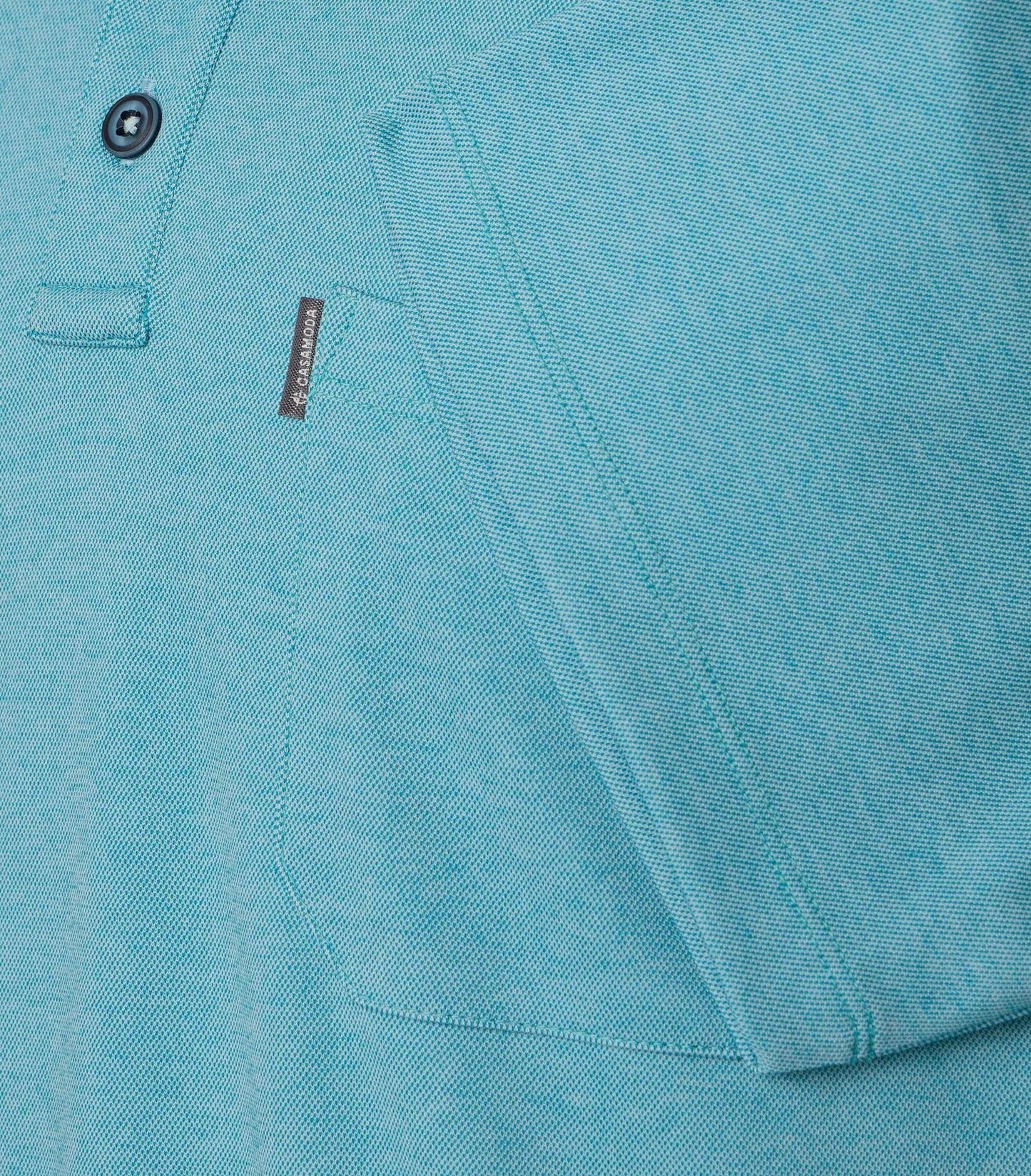 Casa Moda Short Sleeve Polo Shirt 397 - Turquoise