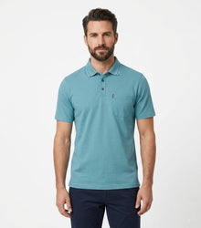 Casa Moda Short Sleeve Polo Shirt 397 - Turquoise