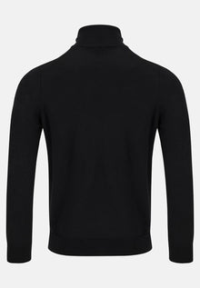 6th Sense Roll Neck Sweater - Black
