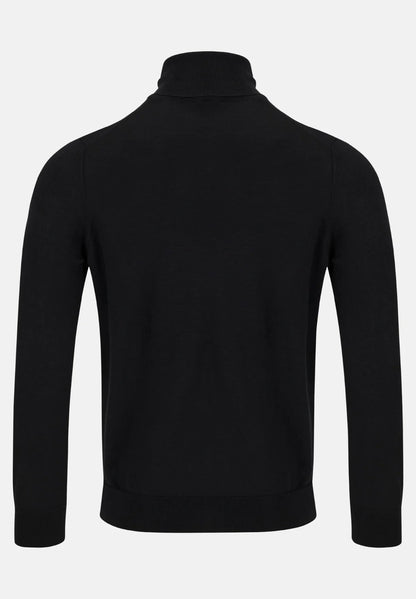 6th Sense Roll Neck Sweater - Black