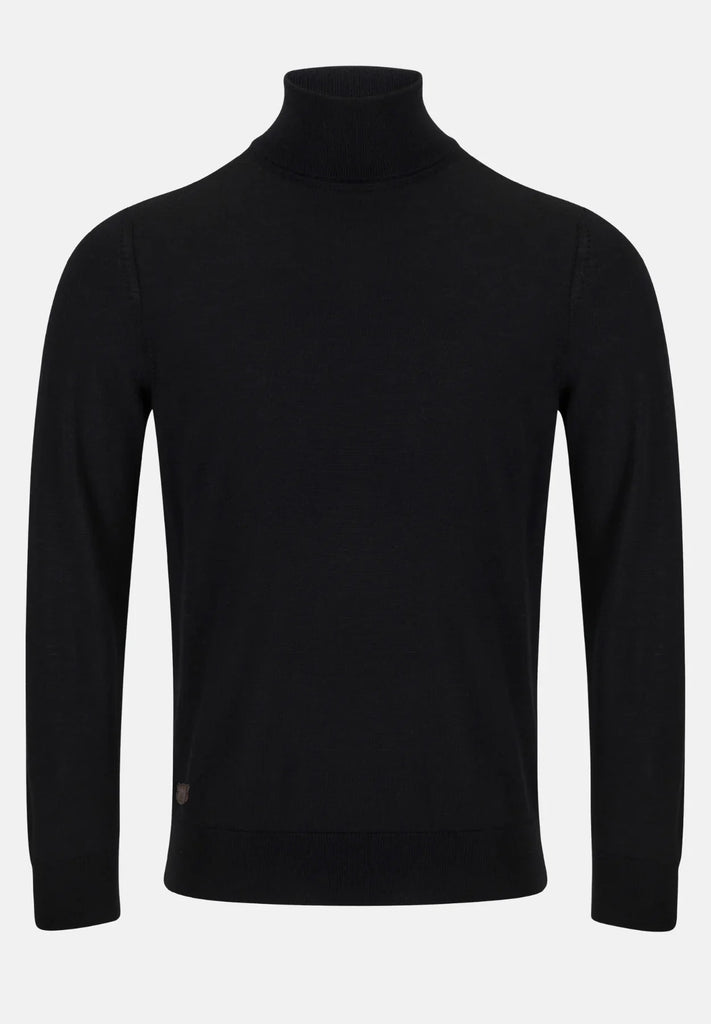 6th Sense Roll Neck Sweater - Black