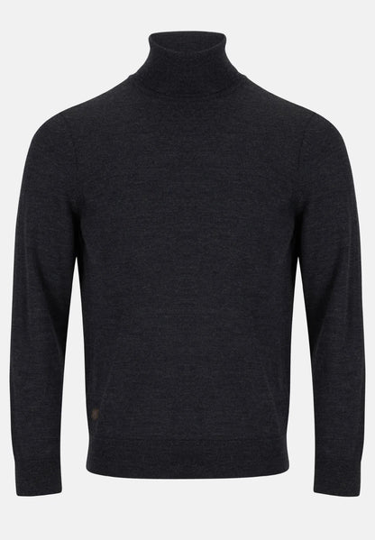 6th Sense Roll Neck Sweater - Anthracite