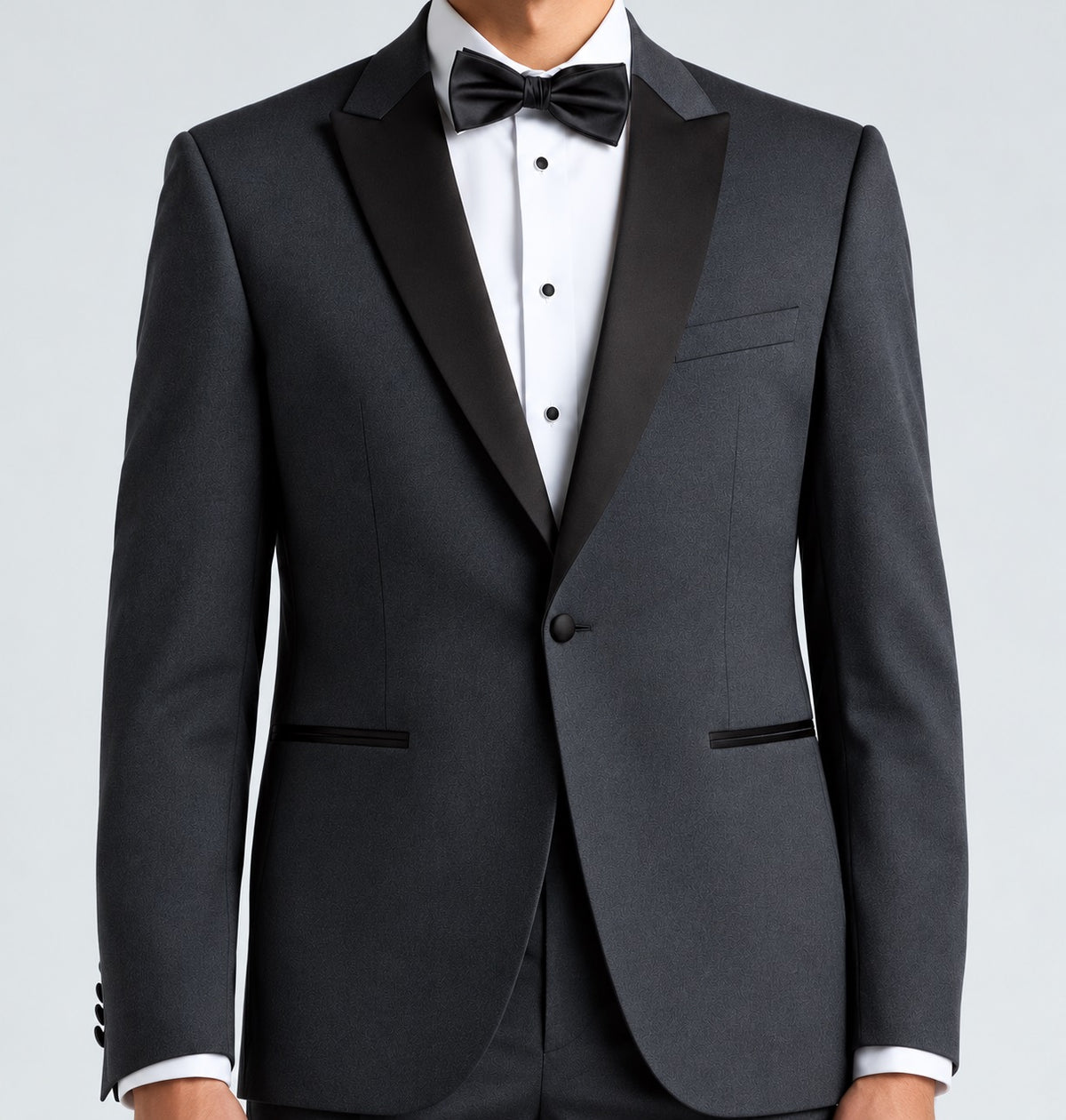 Remus Uomo Passo J 2 Piece Tapered Fit Tuxedo - Dark Grey