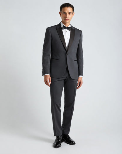 Remus Uomo Passo J 2 Piece Tapered Fit Tuxedo - Dark Grey