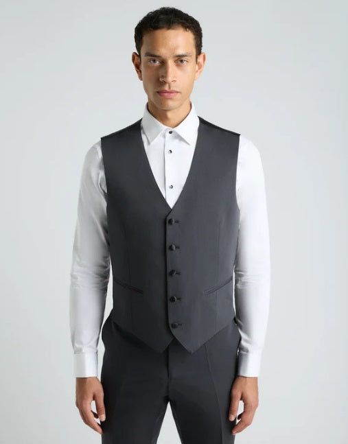 Remus Uomo Passo J Waistcoat - Dark Grey
