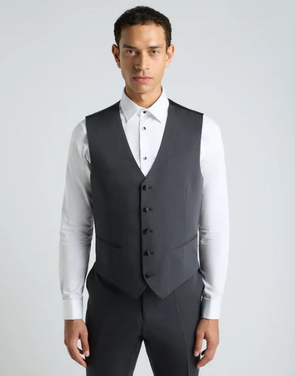 Remus Uomo Passo J Waistcoat - Dark Grey