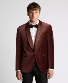 Remus Uomo Romeo Slim Fit Tuxedo Jacket - Dark Red