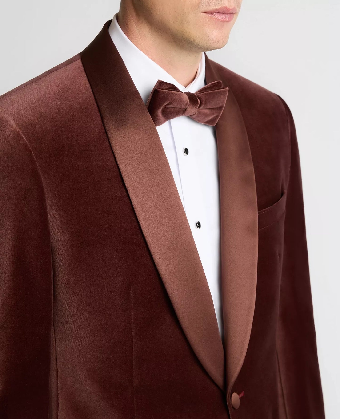 Remus Uomo Romeo Slim Fit Tuxedo Jacket - Dark Red