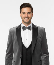 Remus Uomo Monti Slim Fit Tuxedo Jacket - Grey