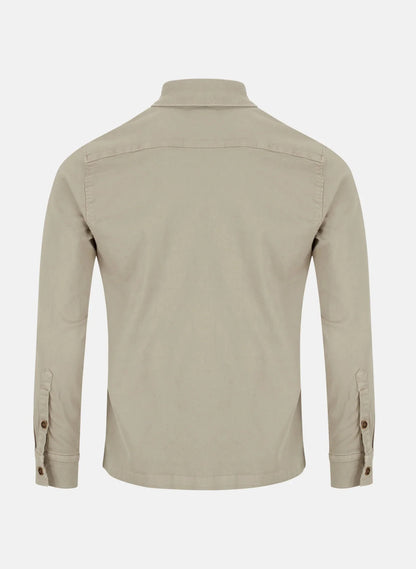6th Sense Twill Over Shirt - Dark Khaki