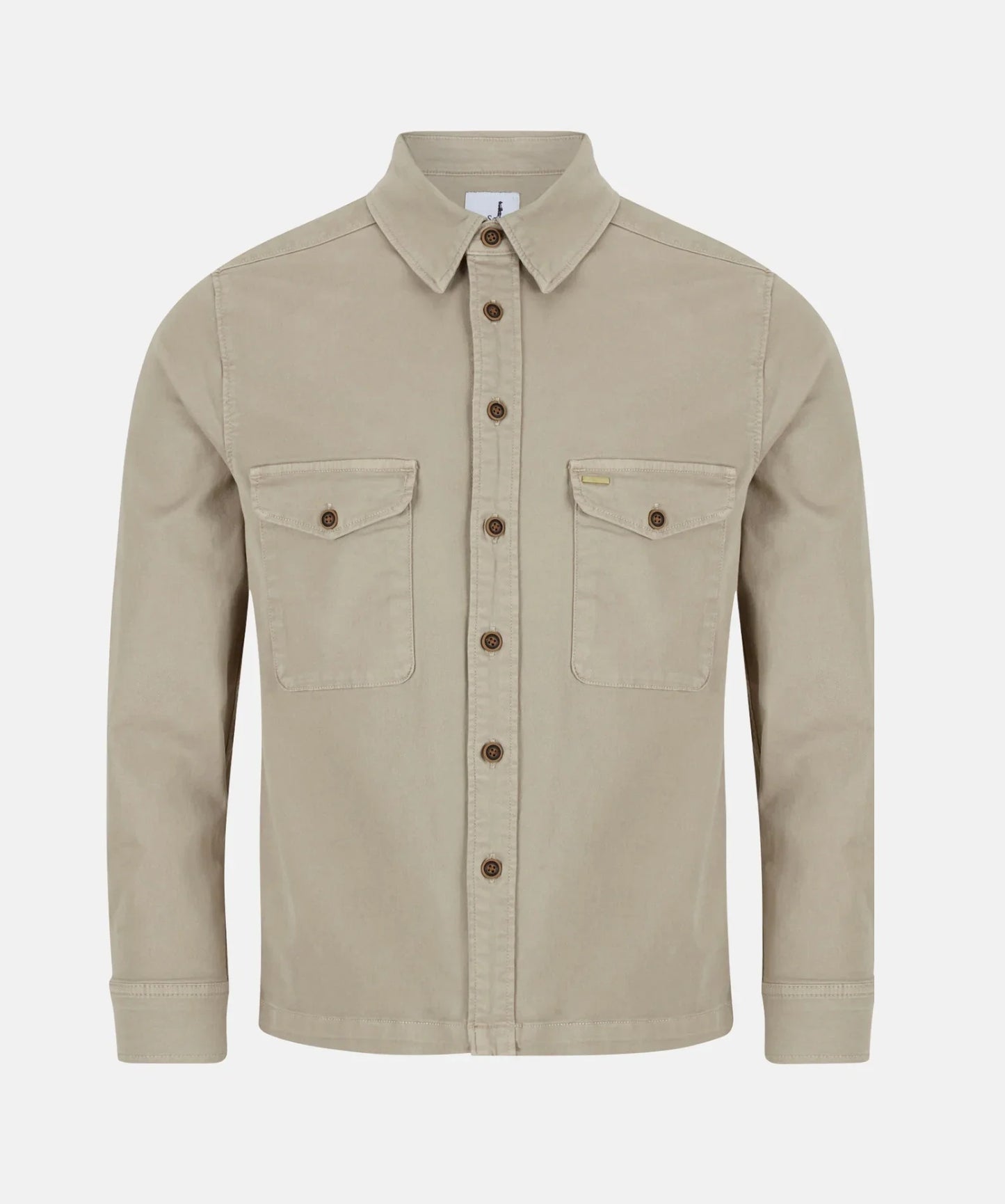 6th Sense Twill Over Shirt - Dark Khaki