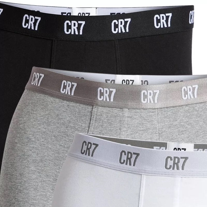 Cristiano Ronaldo CR7 3 Pack Boxer Shorts - Black/Grey/White