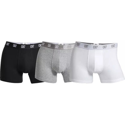 Cristiano Ronaldo CR7 3 Pack Boxer Shorts - Black/Grey/White