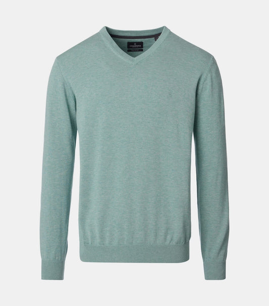 Casa Moda V-Neck Sweater 333 - Green