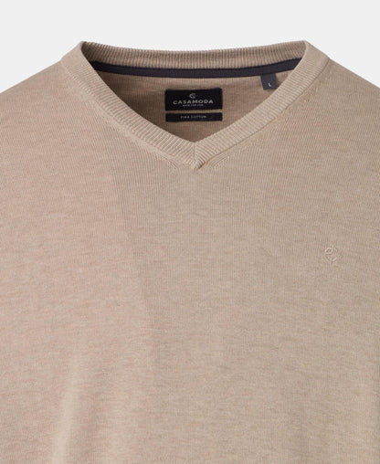 Casa Moda V-Neck Sweater 657 - Beige