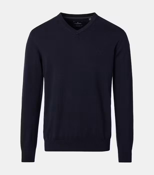 Casa Moda V-Neck Sweater - Navy