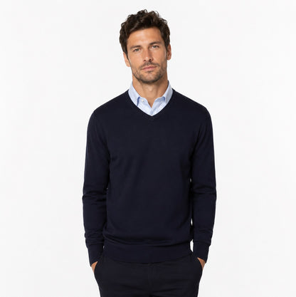 Casa Moda V-Neck Sweater - Navy