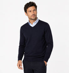 Casa Moda V-Neck Sweater - Navy