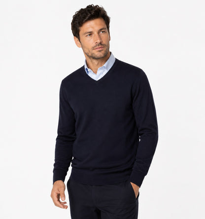 Casa Moda V-Neck Sweater - Navy