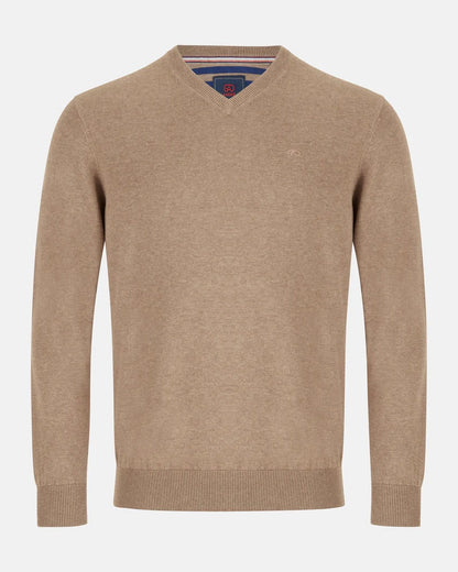 Andre Valencia V-Neck Sweater - Camel