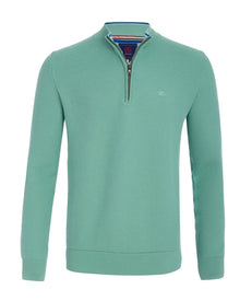 Andre Venice Half Zip Sweater - Green
