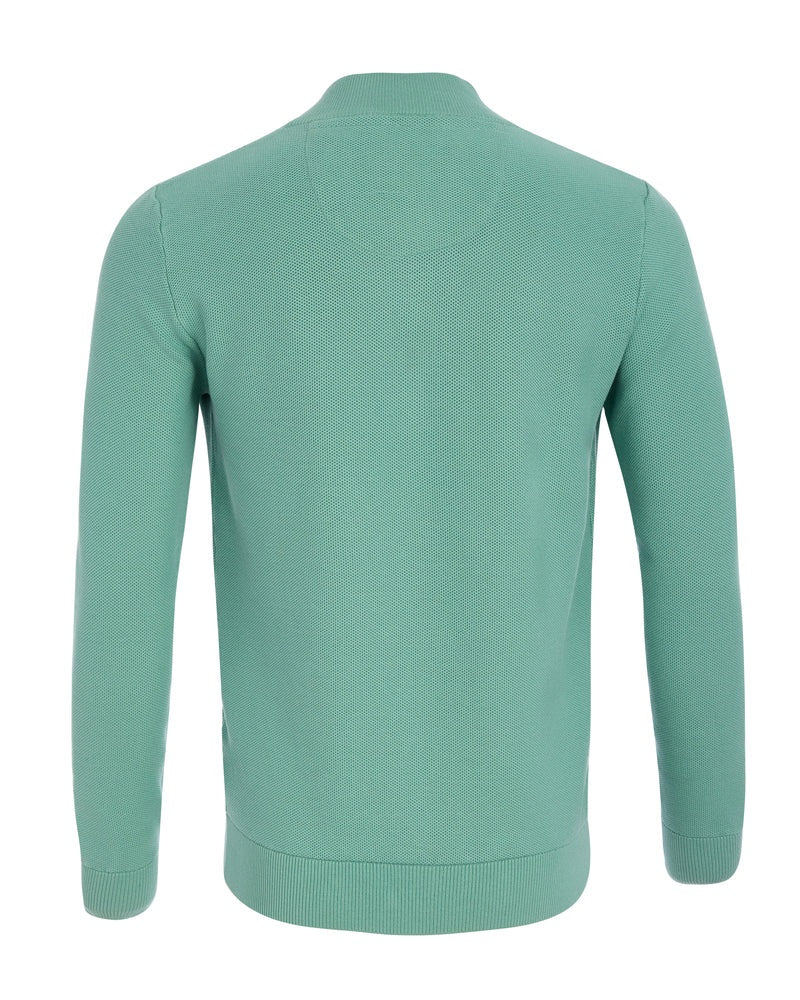 Andre Venice Half Zip Sweater - Green