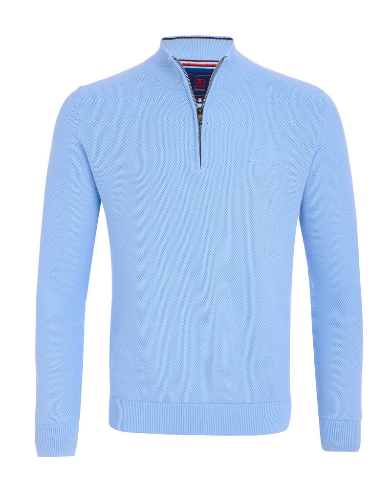 Andre Venice Half Zip Sweater - Blue