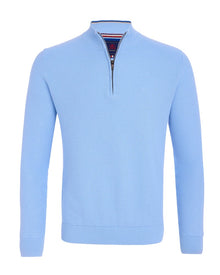 Andre Venice Half Zip Sweater - Blue