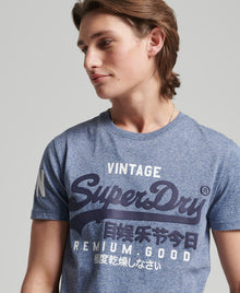 Superdry Vintage Logo T-Shirt - Tois Blue Heather