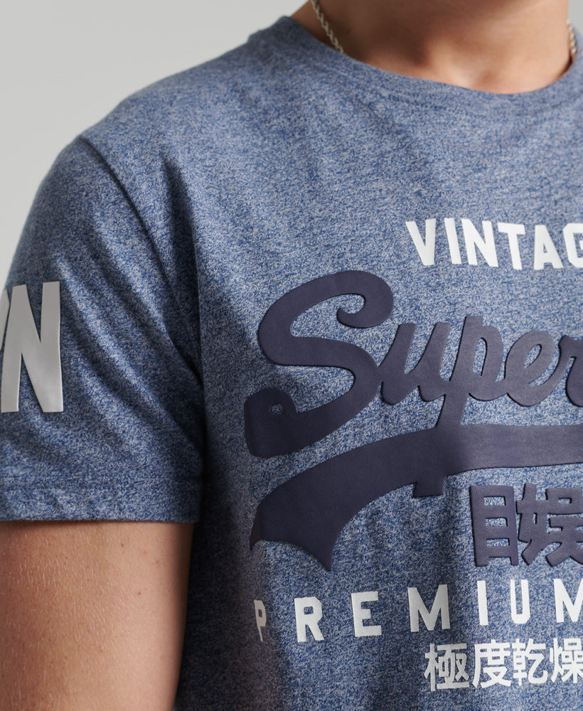 Superdry Vintage Logo T-Shirt - Tois Blue Heather