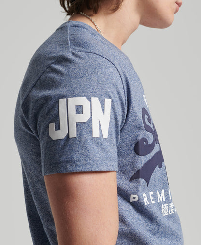 Superdry Vintage Logo T-Shirt - Tois Blue Heather