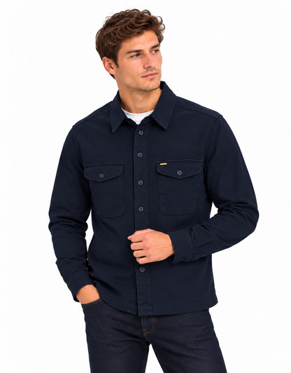 6th Sense Twill Over Shirt - Vulcan
