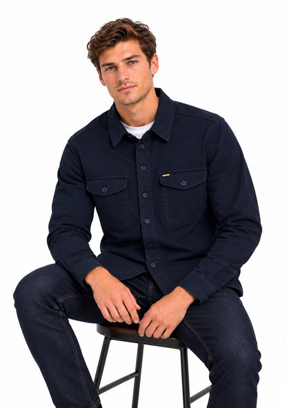 6th Sense Twill Over Shirt - Vulcan