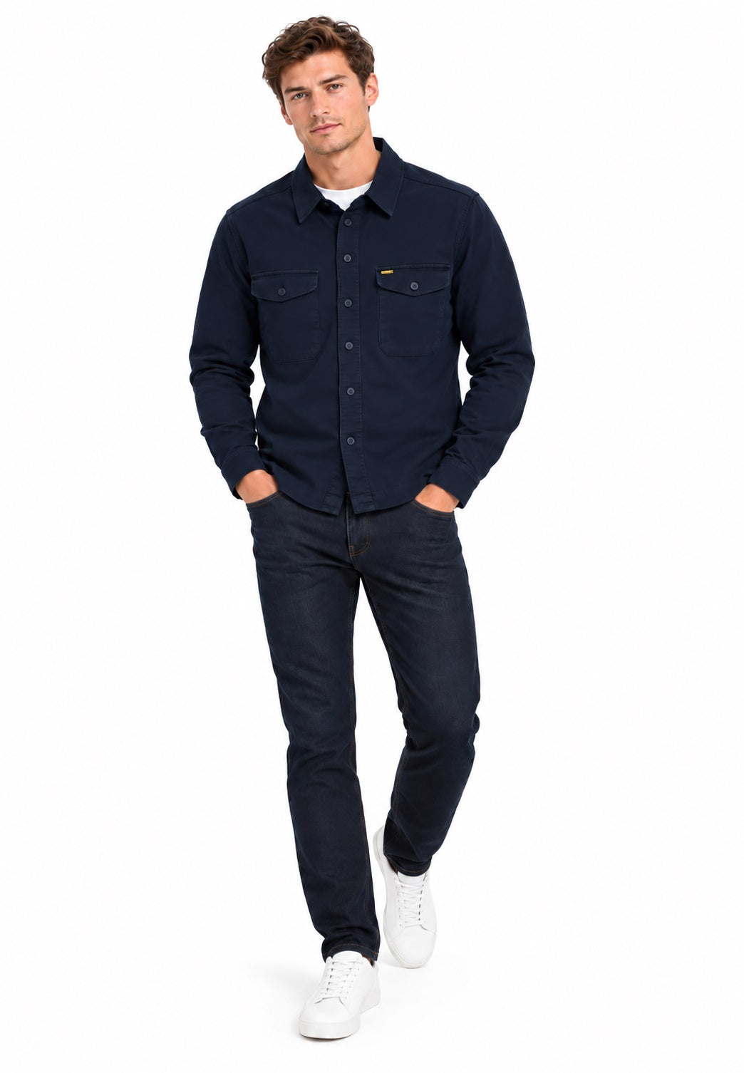 6th Sense Twill Over Shirt - Vulcan