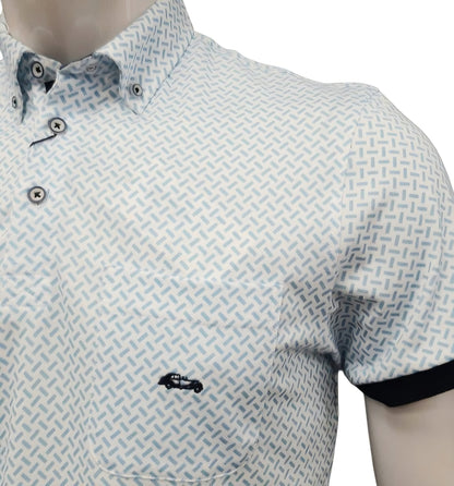 Dario Beltran Polo Shirt - 270 White/Blue