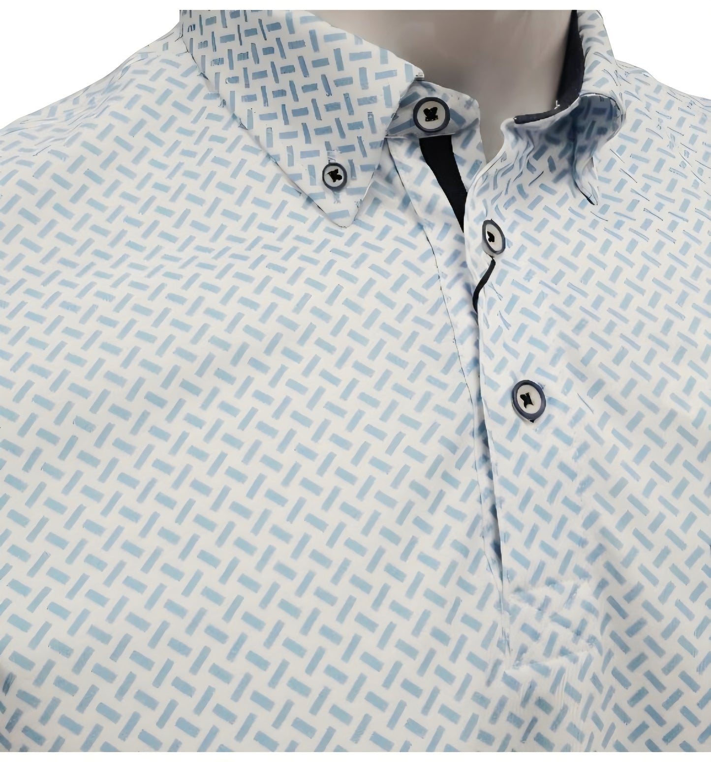 Dario Beltran Polo Shirt - 270 White/Blue