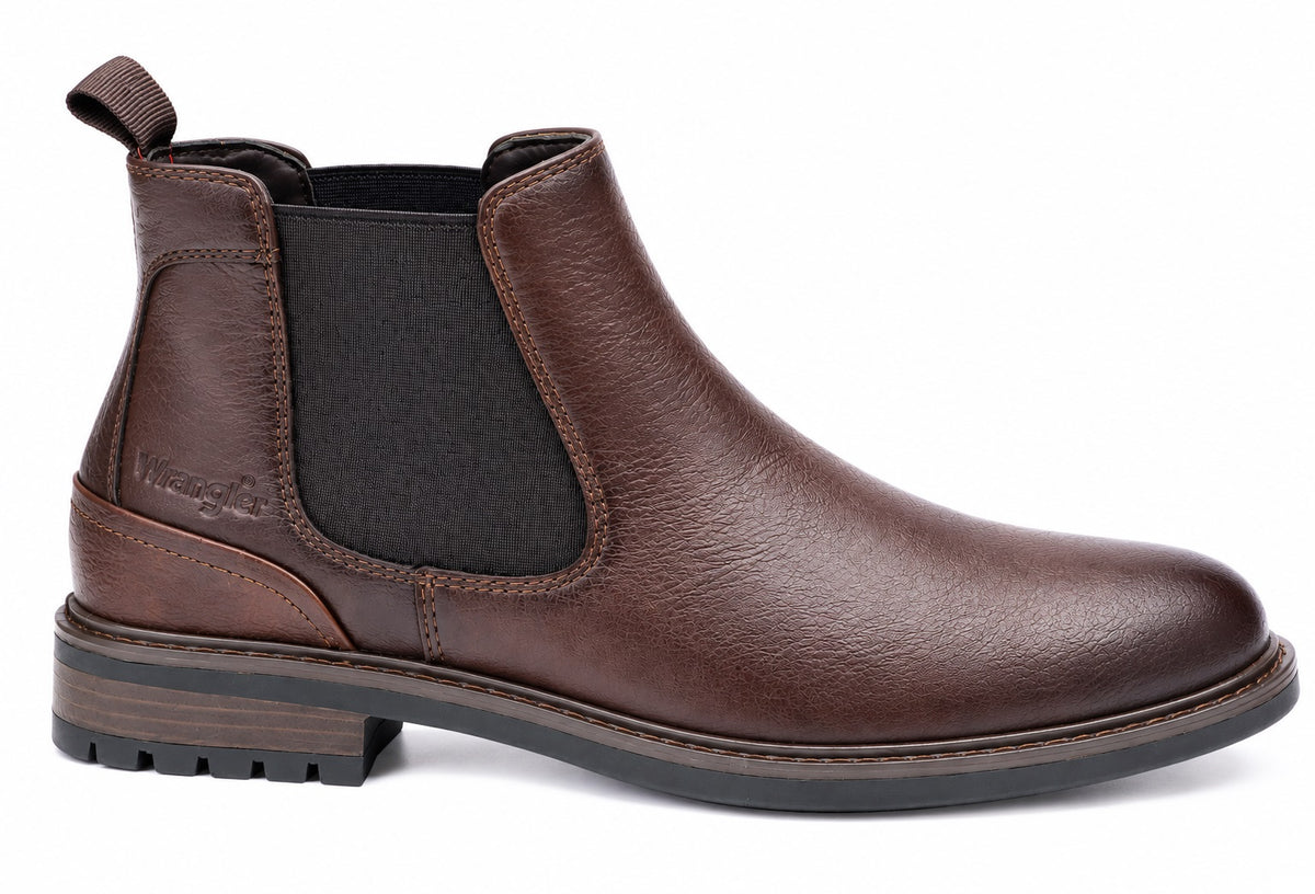 Wrangler Randy Men Mid Classic Ankle Boots - Coffee Bean