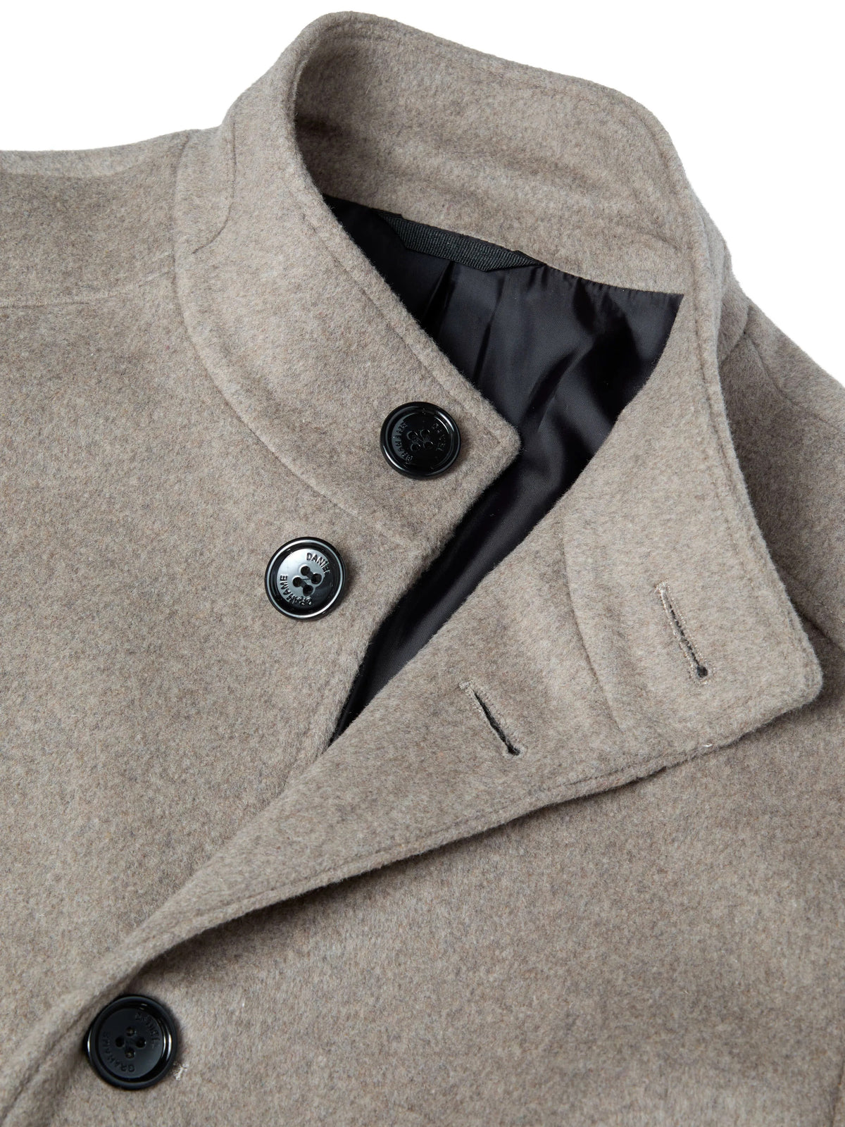 Daniel Grahame Watson Tailored Fit Overcoat - Taupe