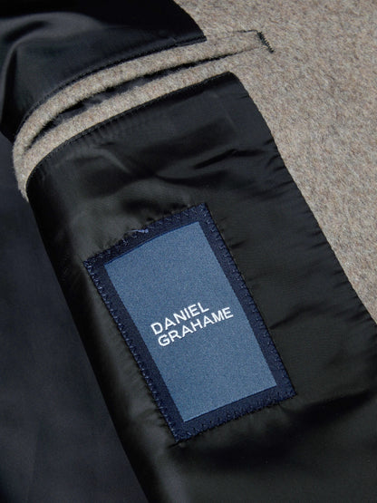 Daniel Grahame Watson Tailored Fit Overcoat - Taupe