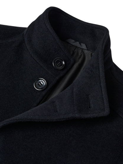 Daniel Grahame Watson Regular Fit Overcoat - Black