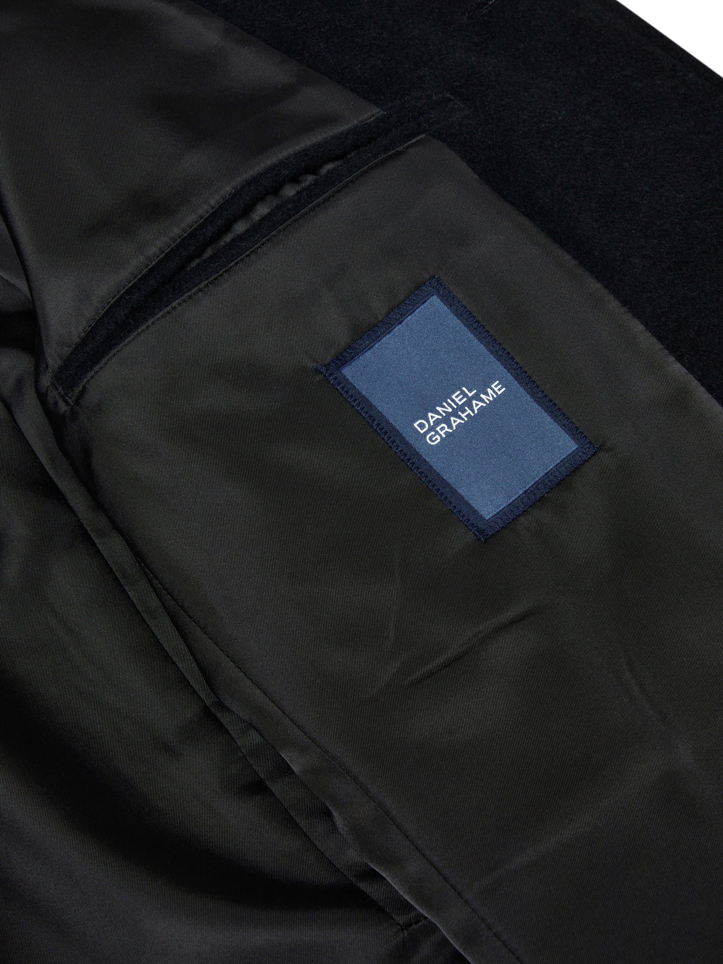 Daniel Grahame Watson Regular Fit Overcoat - Black