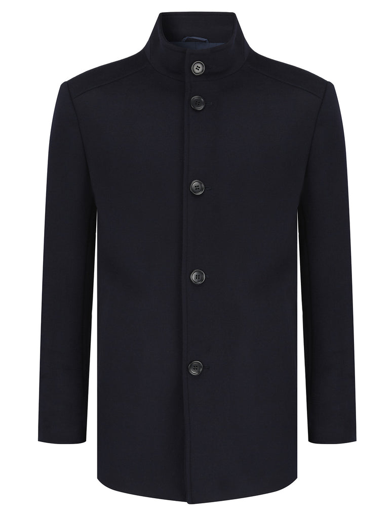 Daniel Grahame Watson Regular Fit Overcoat - Navy