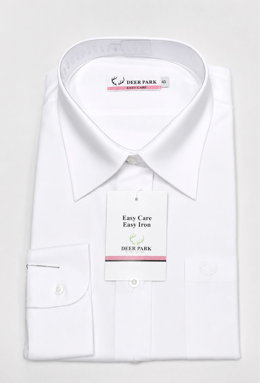 Deer Park Long Sleeved Girls School Blouse - White